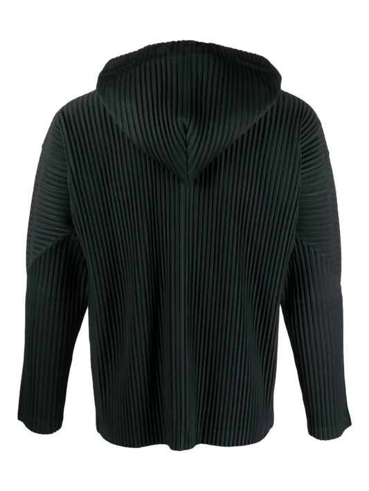 Pleated Zip Hoodie